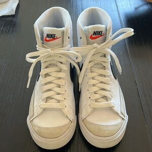 Worn once youth Nike blazers.